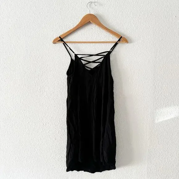 Women's Wild Fable Black Mini Tiered Sleeveless Dress XS - Picture 2 of 5
